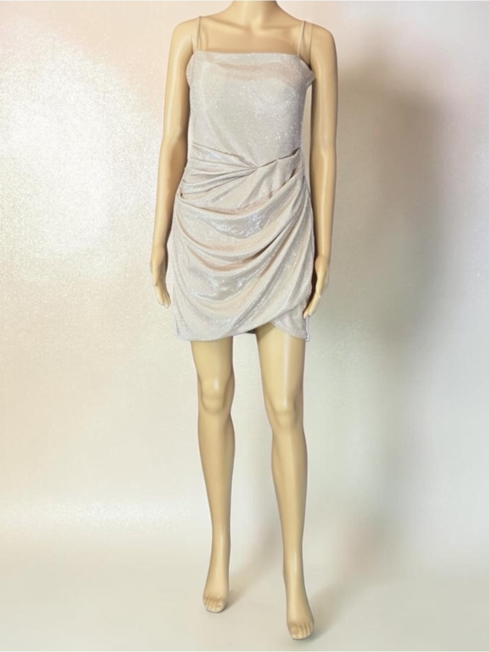 Bold Elements Cut To Curve Champagne Juniors Party Dress